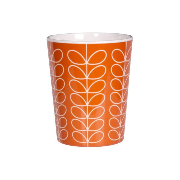 Oranžový pohár Orla Kiely Linear Steam Beaker