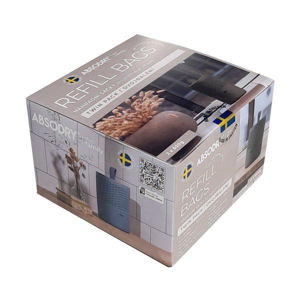 Náhradné náplne do pohlcovača vlhkosti v súprave 2 ks Absodry Duo Family Bag – Everbrand Sweden-image-1