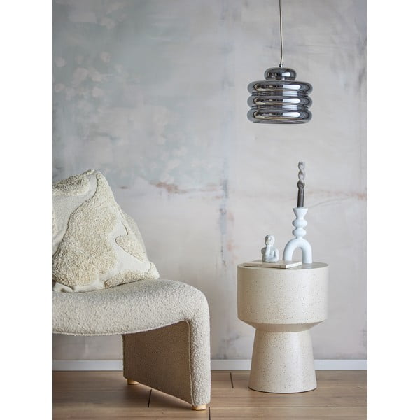 Závesné svietidlo v striebornej farbe so skleneným tienidlom ø 24 cm Spike – Bloomingville-image-1