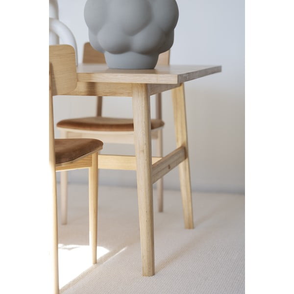 Jedálenský stôl v dekore duba v prírodnej farbe 100x220 cm Plainfield – Rowico-image-3