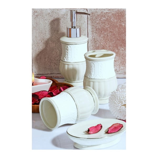 Biely kúpeľňový set z keramiky
