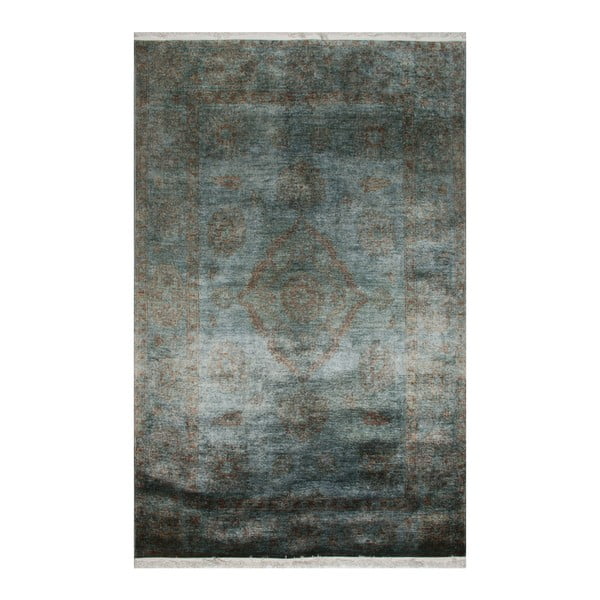 Modrozelený koberec Eco Rugs Diane, 75 × 150 cm