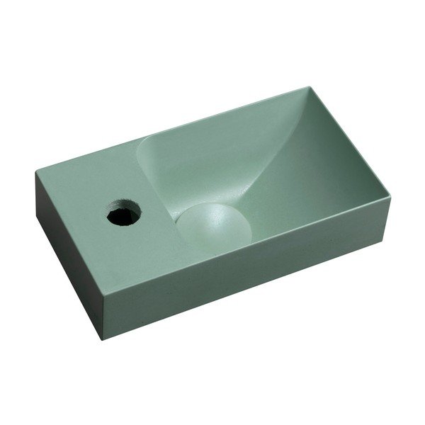 Betónové umývadlo v mentolovej farbe 31x17 cm Piccolino – Sapho