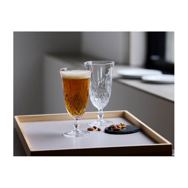 Krištáľové
 poháre v súprave 4 ks na pivo 400 ml Melodia – Lyngby Glas-image-1