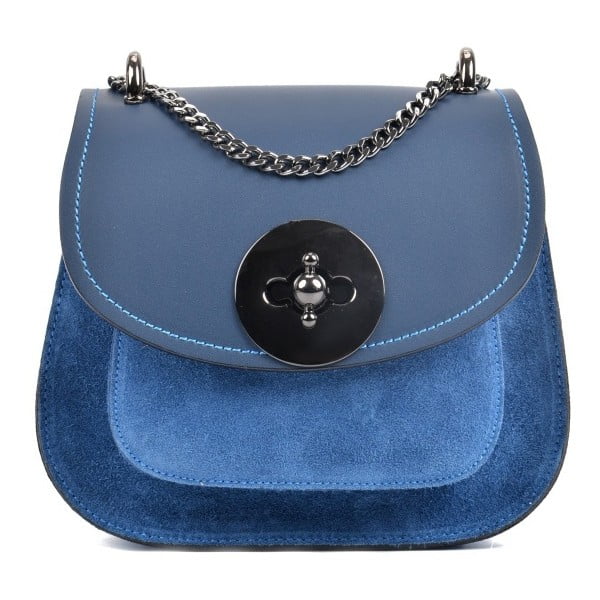 Modrá kožená kabelka Isabella Rhea Tara