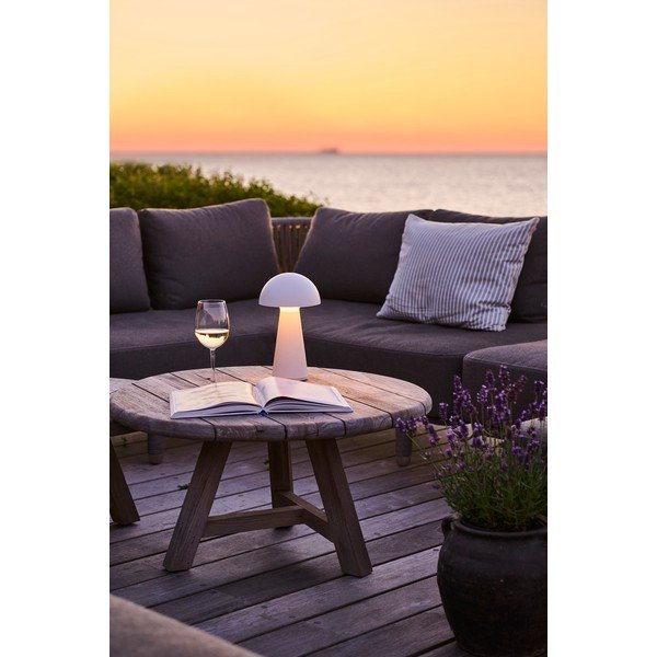 Biela vonkajšia stolová lampa na USB Sam - Sirius-image-4