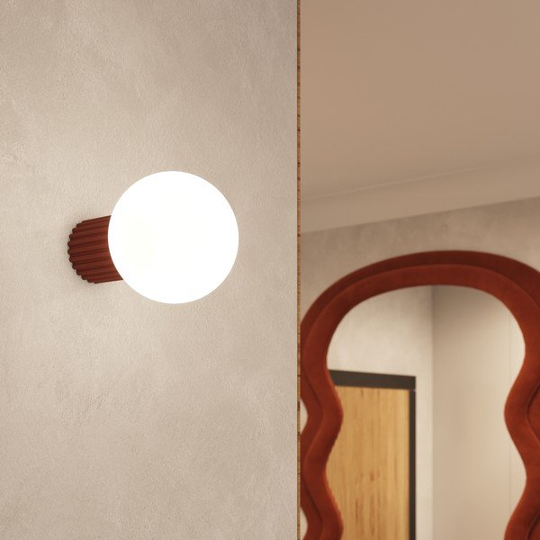 Oranžové nástenné svietidlo ø 12 cm Orbital – Sollux-image-4