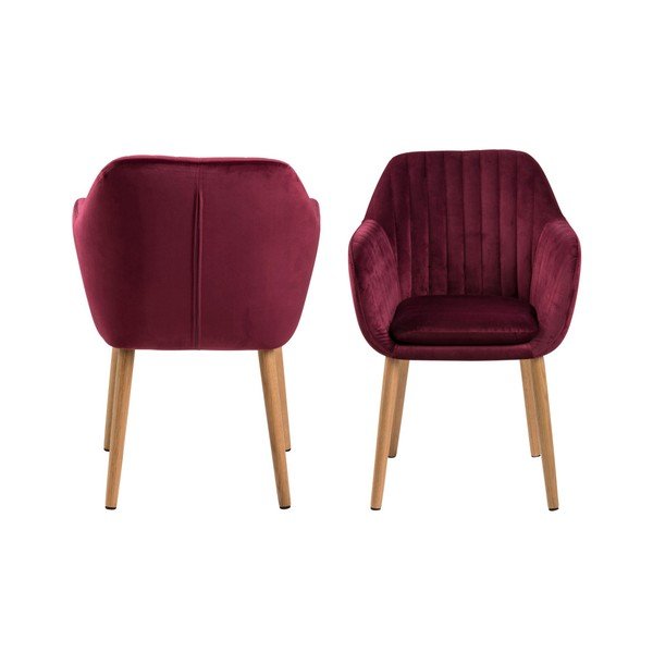 Vínovočervená jedálenská stolička Actona Emilia Vic-image-3