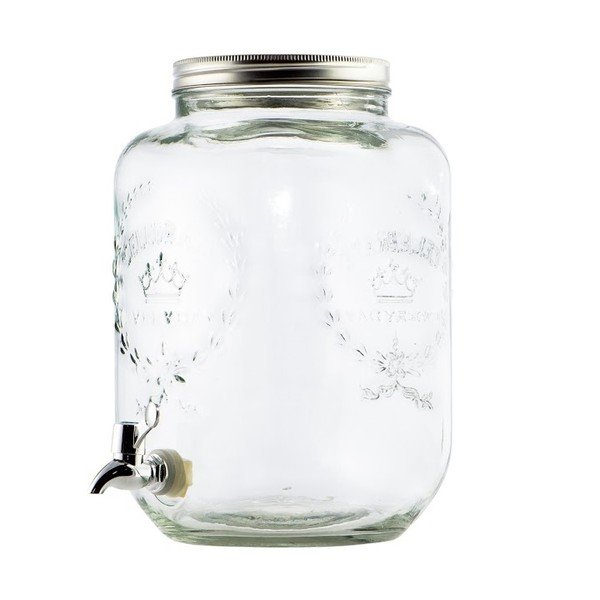 Sklenený barel na limonády Dispenser, 8 l-image-1