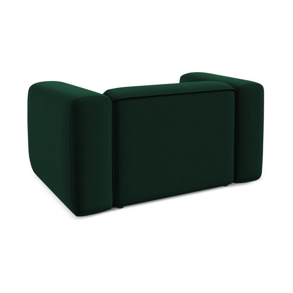 Tmavozelené zamatové kreslo Ekahi – Makamii-image-4
