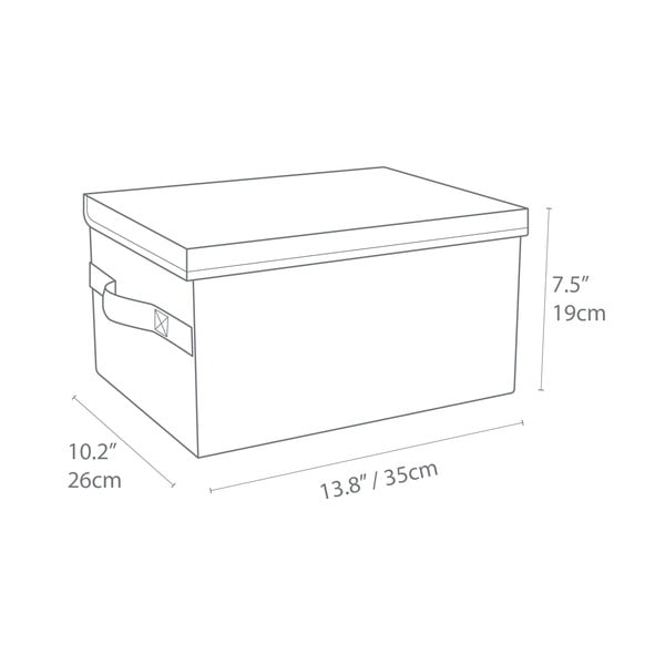 Modrý látkový úložný box s vekom 35x26x19 cm Soft Storage – Bigso-image-3