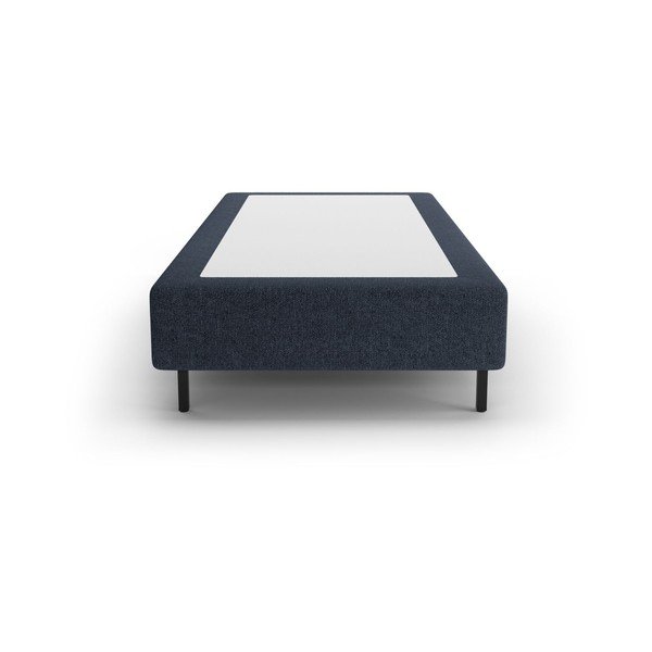 Tmavomodrá čalúnená jednolôžková posteľ bez čela 90x200 cm Whale – Micadoni -image-2