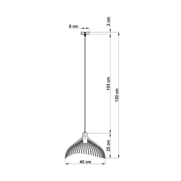 Čierne závesné svietidlo Sollux Umea-image-2