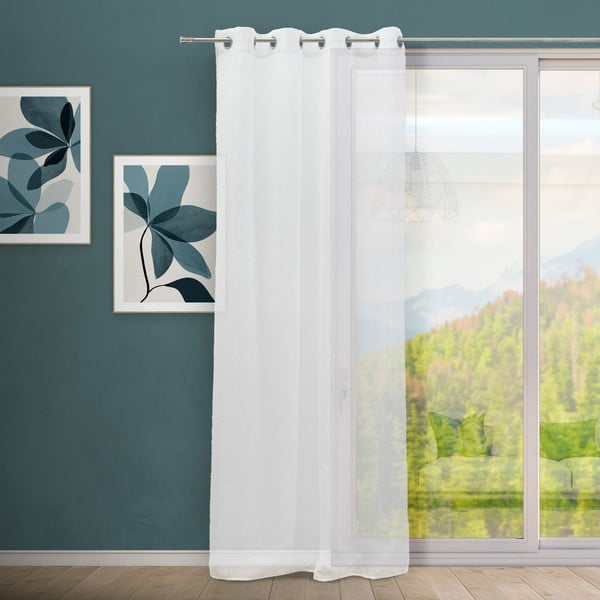 Biela záclona 140x260 cm Flat – Casa Selección-image-1