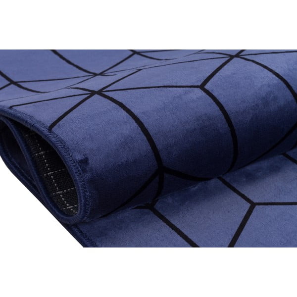 Modrý umývateľný koberec 180x120 cm - Vitaus-image-3
