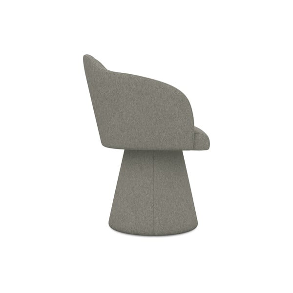 Sivé čalúnené jedálenské kreslo Kanoa – Makamii-image-2