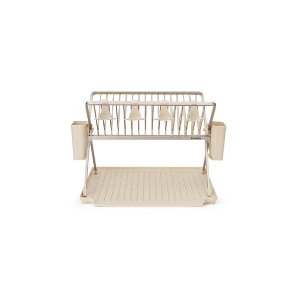 Béžový kovový dvojposchodový odkvapkávač 42x51 cm – Brabantia-image-4