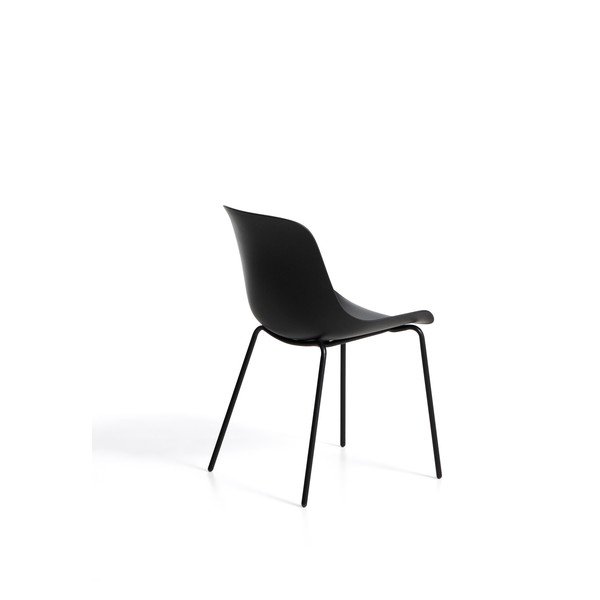 Čierna plastová záhradná stolička Altea – Kave Home-image-3