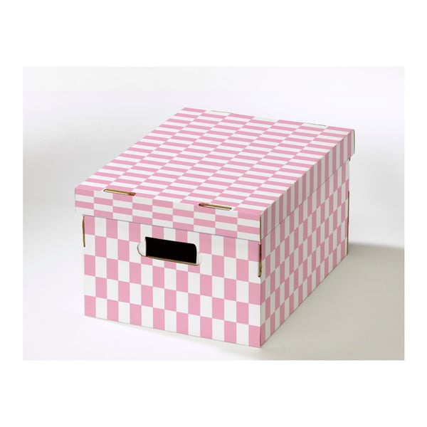 Sada 2 škatúľ s viečkom z vlnitej lepenky Compactor Teddy, 40 × 31 × 21 cm