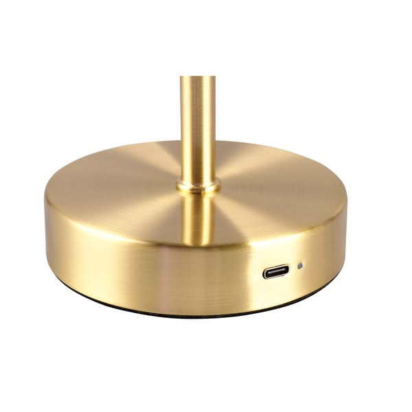 LED stmievateľná stolová lampa v zlatej farbe (výška 30 cm) Jeff – Reality-image-3