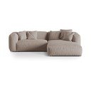 Béžová modulárna rohová pohovka (pravý roh) Martina – Micadoni Home