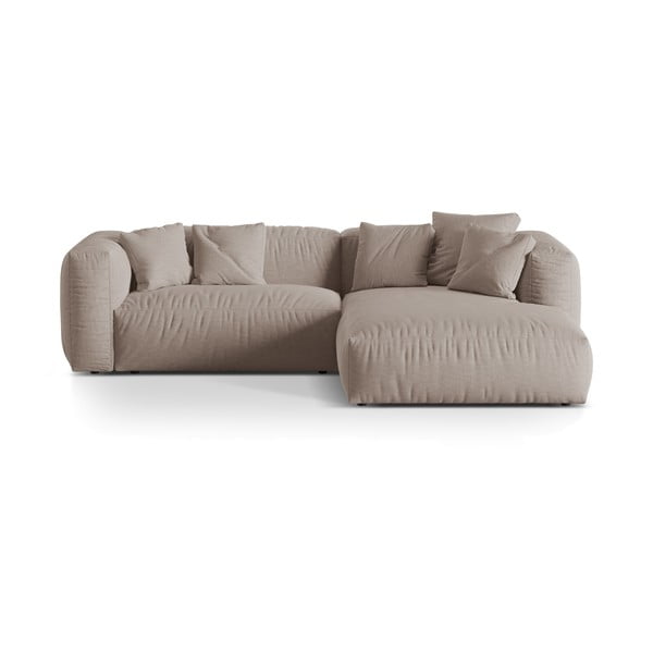 Béžová modulárna rohová pohovka (pravý roh) Martina – Micadoni Home