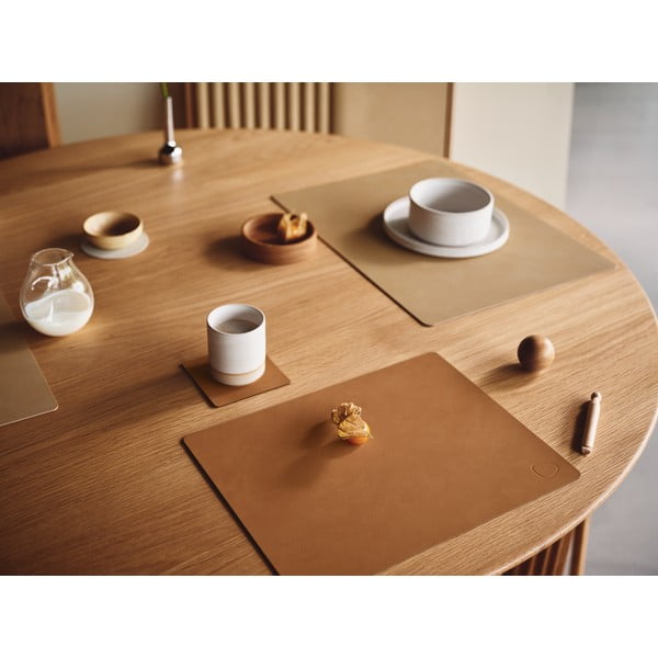 Dekoratívny drevený úložný box v prírodnej farbe ø 11x3 cm Circle S – LIND DNA-image-4