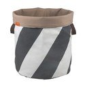 Sivý/krémový látkový kôš na bielizeň 5 l Diagonal – Mette Ditmer Denmark