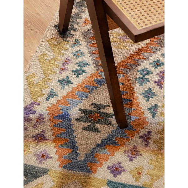 Obojstranný ručne tkaný vlnený behúň 60x190 cm Kamal Oasis – Nouristan-image-3