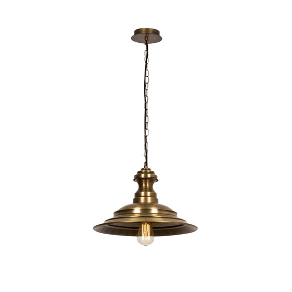 Závesné svietidlo v bronzovej farbe s kovovým tienidlom ø 39 cm Sivani – Opviq lights