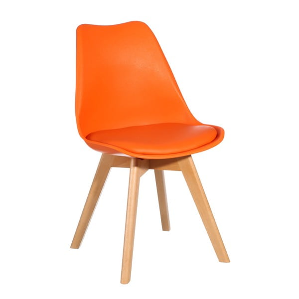 Oranžová stolička Ixia Alvilda