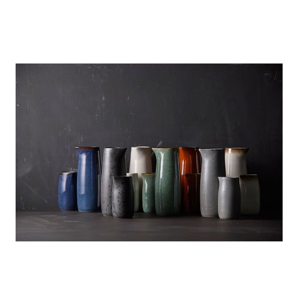 Zelená keramická kanvička na mlieko 200 ml Gastro Green/Black – Bitz-image-1