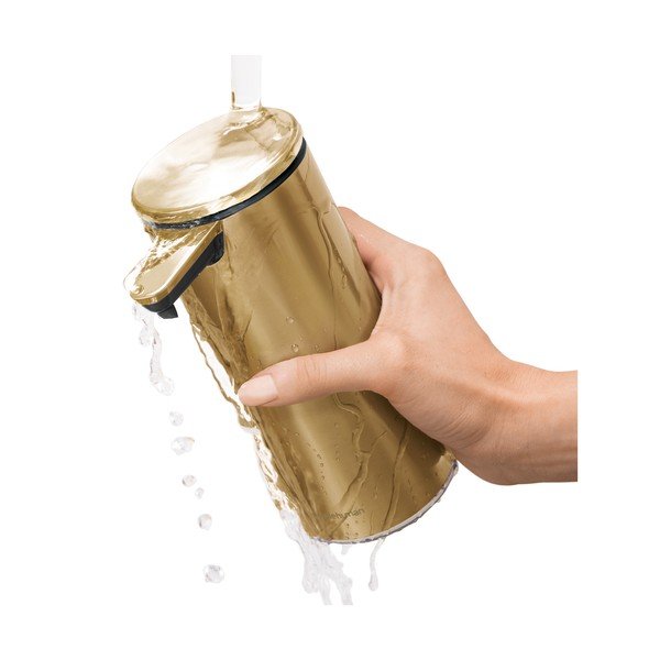 Dávkovač mydla z nerezovej ocele v zlatej farbe 266 ml - simplehuman-image-4