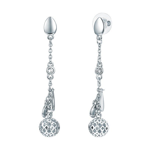 Postriebrené náušnice s krištáľmi Swarovski Saint Francis Crystals Garrie-image-1