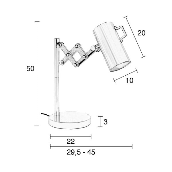 Biela stolová lampa Zuiver Flex-image-1