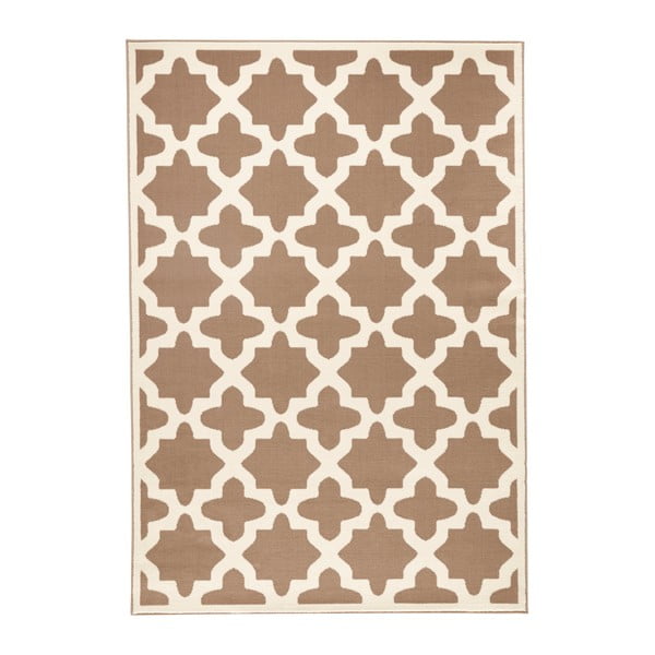 Hnedo-béžový koberec Zala Living Noble, 70 × 140 cm