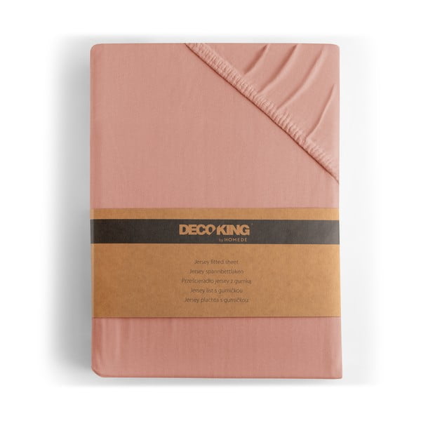 Napínacia plachta broskyňová jersey 240x220 cm Amber – Restilo-image-4