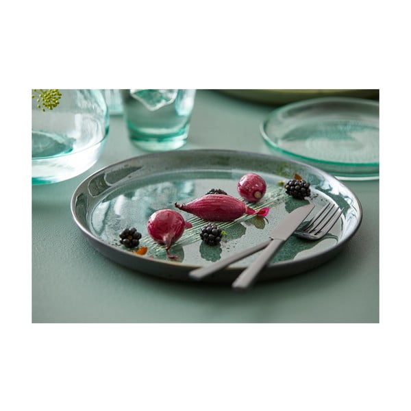 Zelený/čierny kameninový tanier ø 27 cm Gastro Green/Black – Bitz-image-2