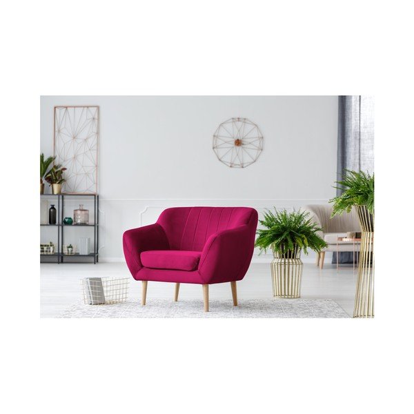Ružové kreslo Mazzini Sofas Benito-image-2