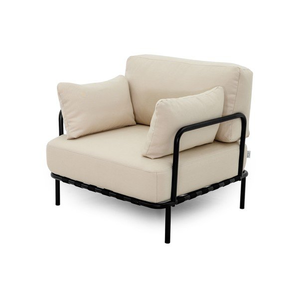 Béžové polstrované záhradné kreslo Salve – Sit Sit-image-3