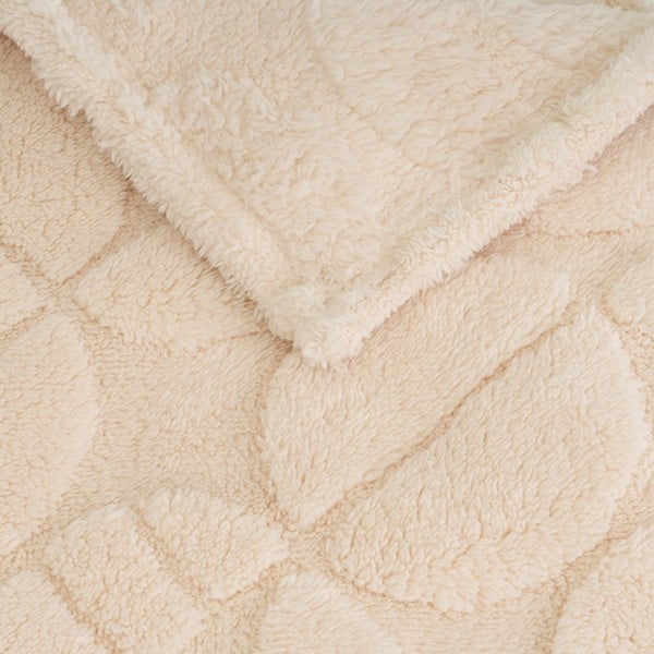 Béžová deka z mikroplyšu 130x160 cm Mid Century – Casa Selección-image-1