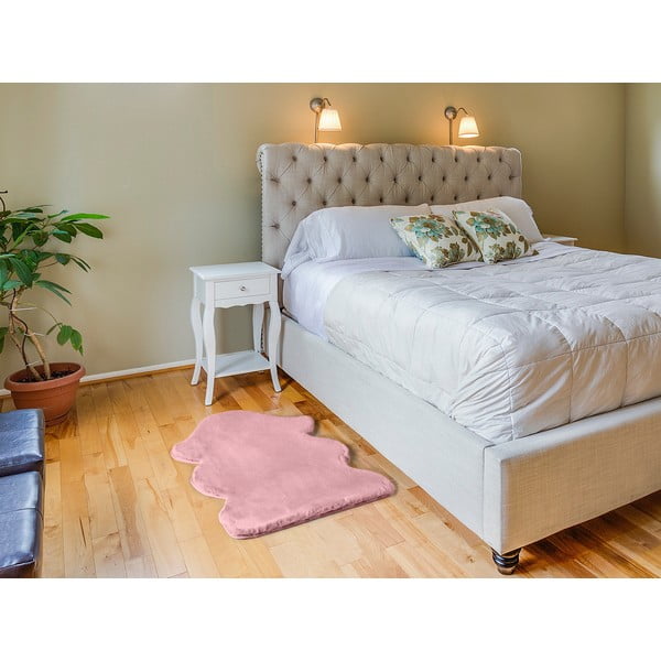 Ružový koberec Universal Fox Liso, 60 x 90 cm-image-1