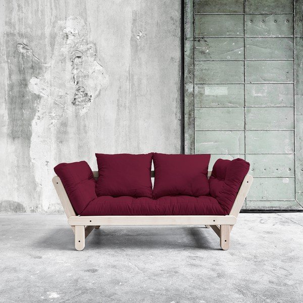 Rozkladacia pohovka Beat Beech/Light Bordeaux