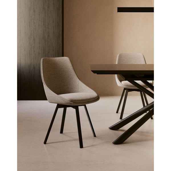 Sivá jedálenská stolička Jenna – Kave Home-image-2