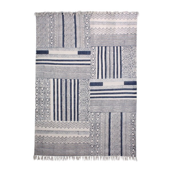 Sivý koberec z bavlny Strömshaga Mary, 140 × 200 cm