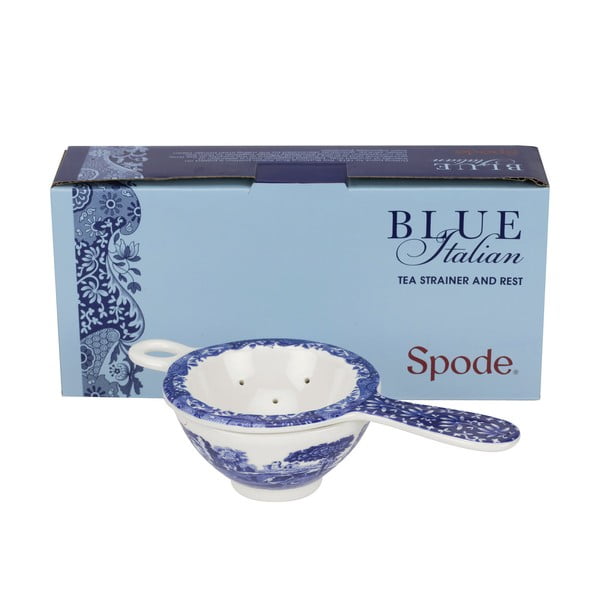 Bielo-modré porcelánové sítko Spode Blue Italian, ø 18 cm