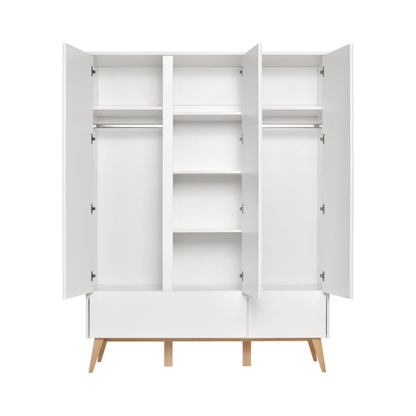 Biela detská šatníková skriňa Pinio Swing, 148 x 200 cm-image-3