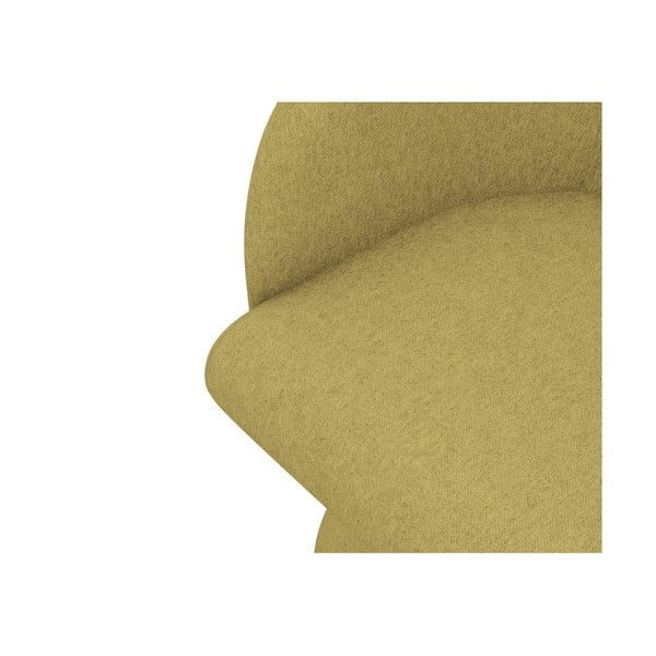 Žlté čalúnené jedálenské kreslo Kanoa – Makamii-image-4