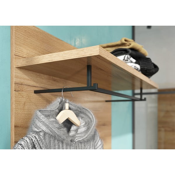 Vešiakový panel v dekore duba v prírodnej farbe Fremont – Germania-image-3