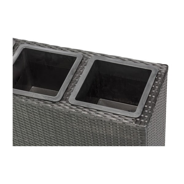 Vonkajší kvetináč v čiernej farbe Bonami Essentials Patteo-image-2